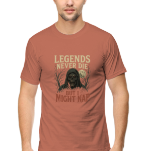 Male Classic Crew T-Shirt - Legends Never Die – Spooky Nap Edition