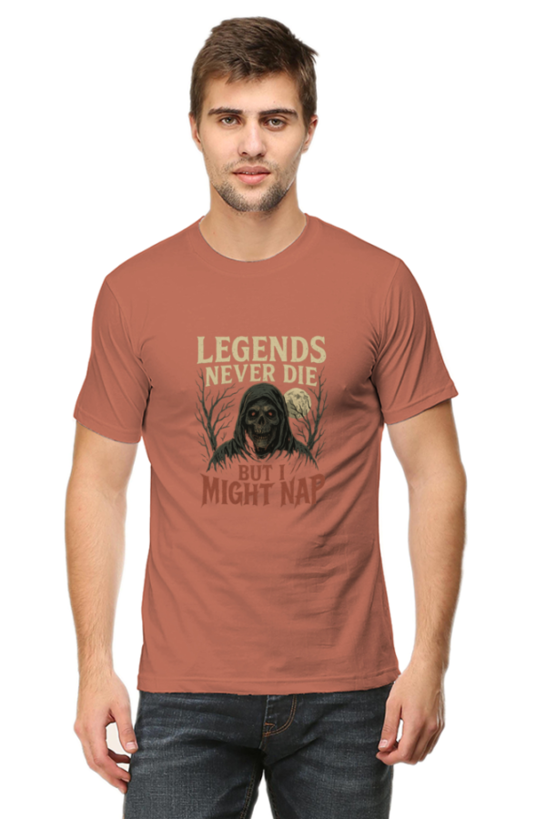 Male Classic Crew T-Shirt - Legends Never Die – Spooky Nap Edition