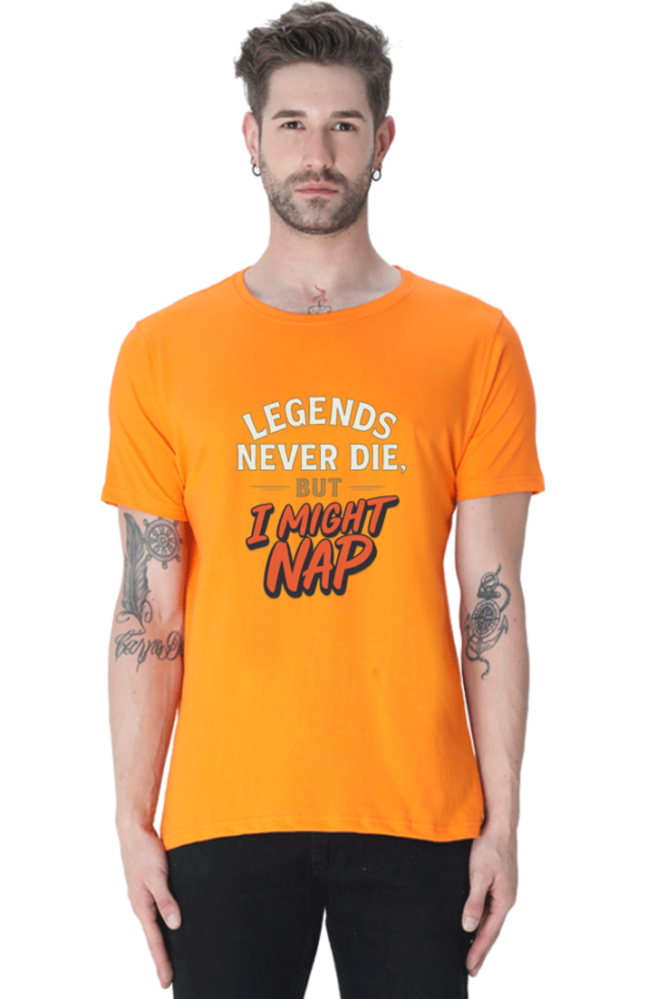 Male Classic Crew T-Shirt - Legends Never Die... But Naps Are Important!