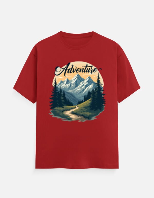 Adventure Awaits Mountain - Unisex Classic Crew T-Shirt