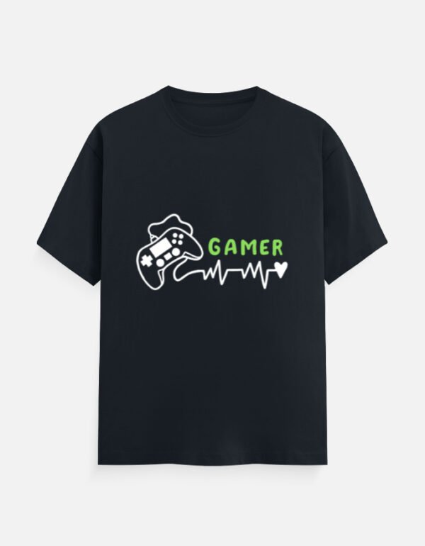 Gamer Minimalist - Unisex Classic Crew T-Shirt - Image 2