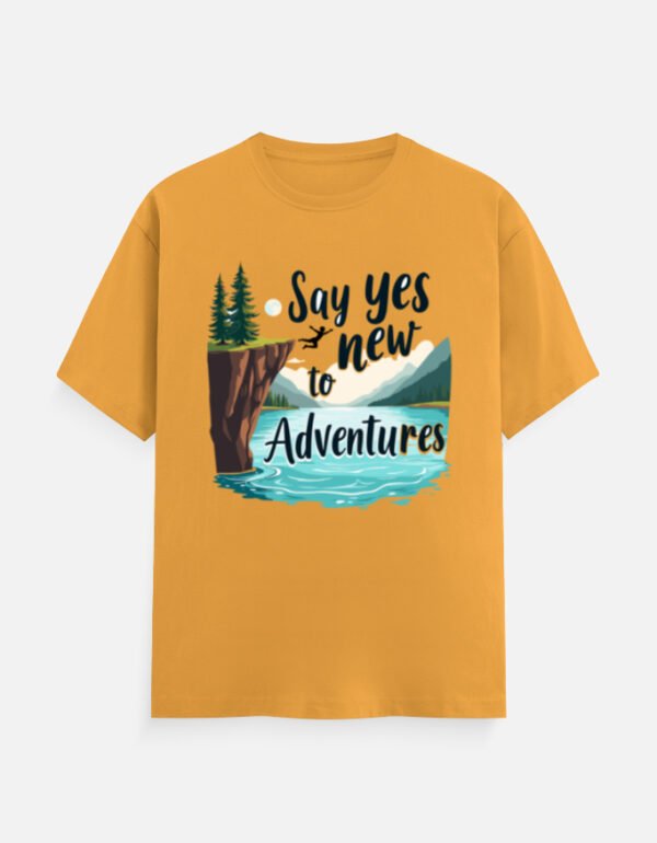 Say Yes to New Adventures  - Unisex Classic Crew T-Shirt - Image 2