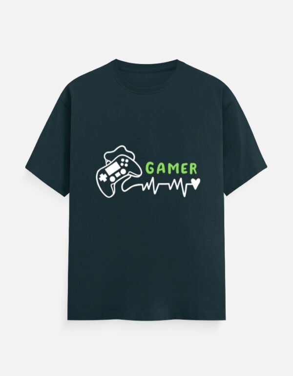 Gamer Minimalist - Unisex Classic Crew T-Shirt - Image 2