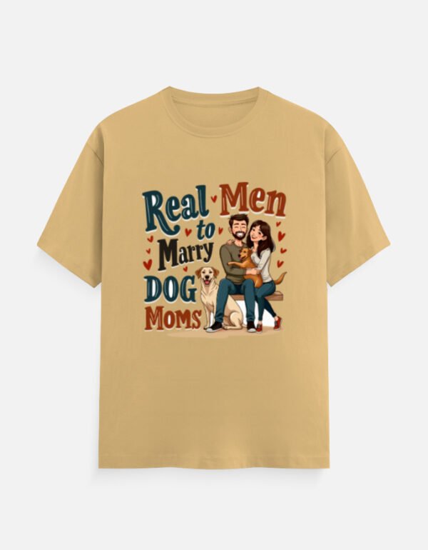 Real Men Marry Dog Moms - Unisex Classic Crew T-Shirt - Image 2