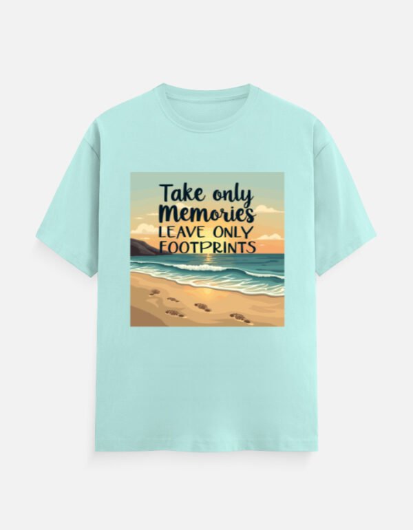 Take Only Memories, Leave Only Footprints - Unisex Classic Crew T-Shirt - Image 2
