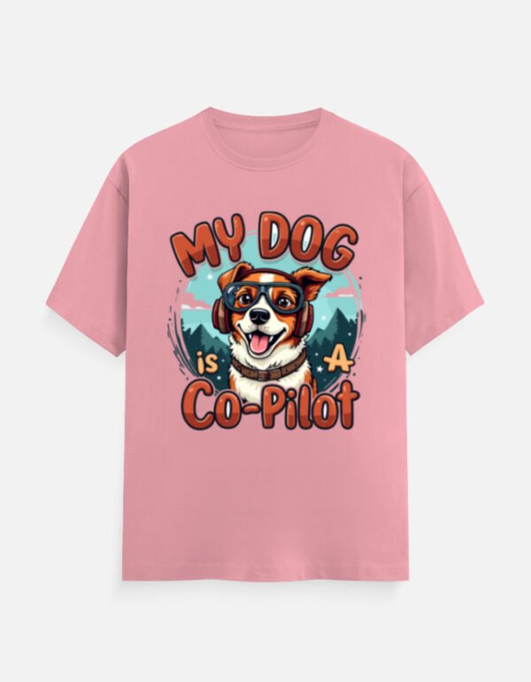 My Dog Is My Co-Pilot - Unisex Classic Crew T-Shirt - Image 2