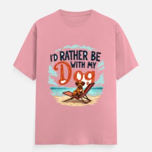I’d Rather Be with My Dog - Unisex Classic Crew T-Shirt