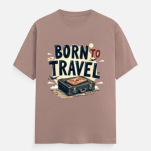Born to Travel Suitcase - Unisex Classic Crew T-Shirt