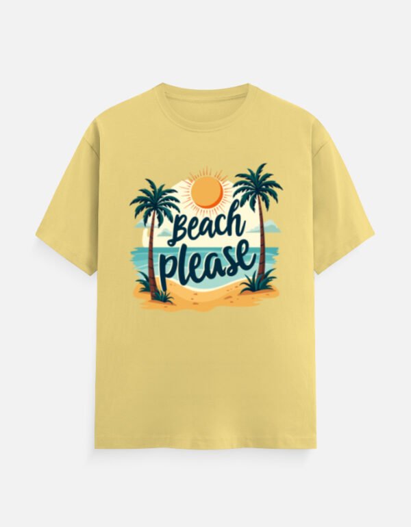 Beach Please - Unisex Classic Crew T-Shirt - Image 2